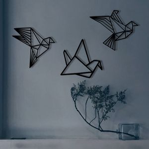 Wallity Metalna zidna dekoracija Origami