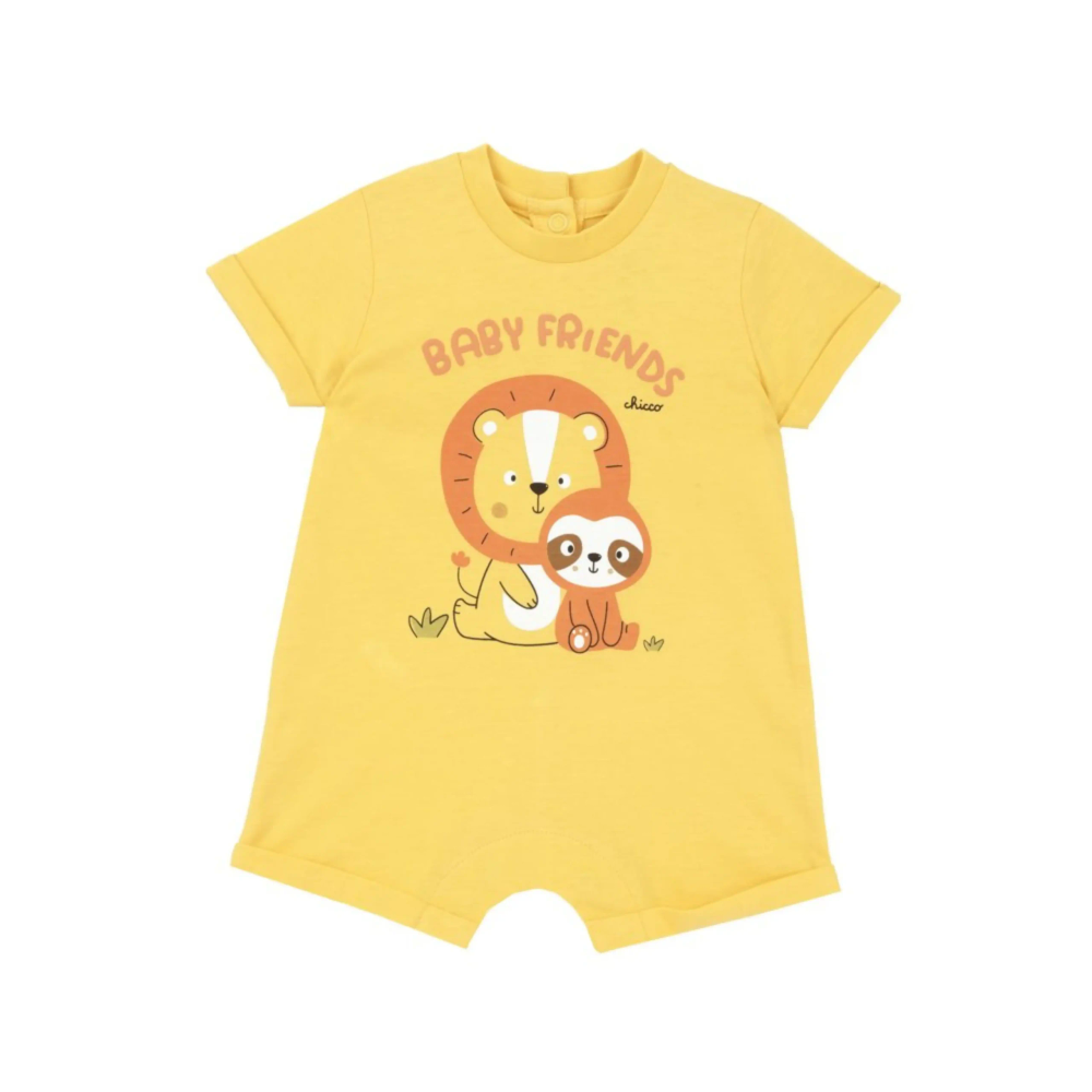 Chicco Kombinezon kratkih rukava za bebe Baby Friends slika 1