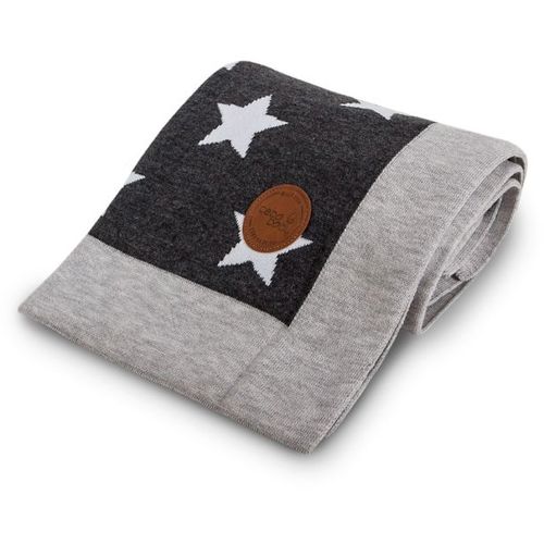 Ceba Baby pokrivač pleteni (90x90) Grey Stars slika 2