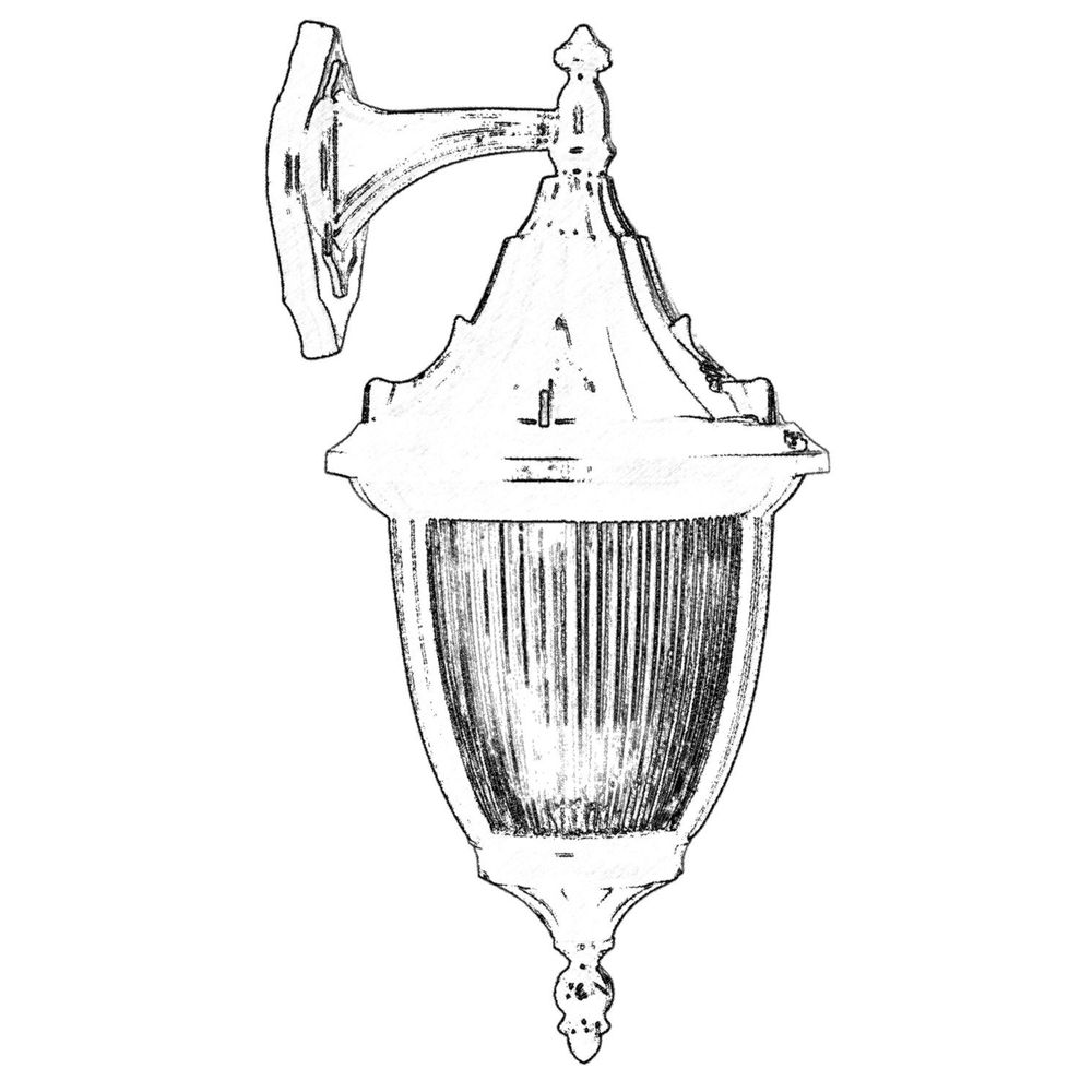 BAP-68186-BSY-M2 Crna Spoljna Zidna Lampa slika 2