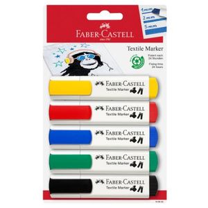 Flomaster za tekstil Faber Castell basic color 1/5 159520