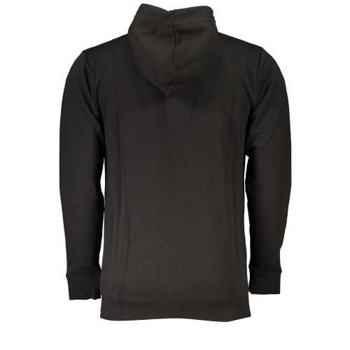 CAVALLI CLASS MEN'S BLACK ZIP-OUT SWEATSHIRT slika 2