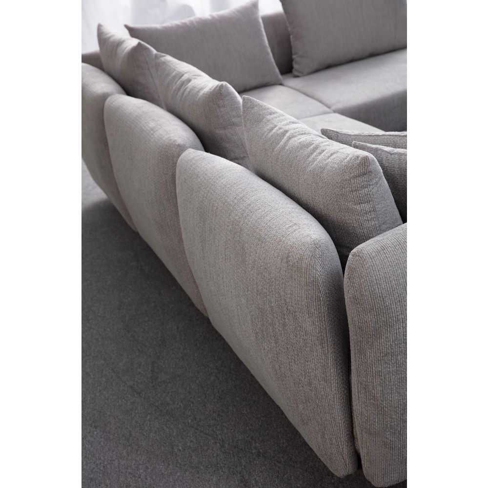 Floransa - Svijetlosiva Ugaona Sofa slika 3