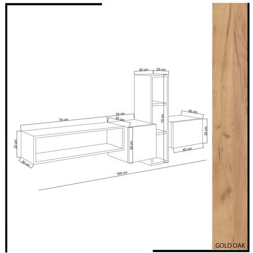 Kumkuat Oak
White TV Unit slika 6