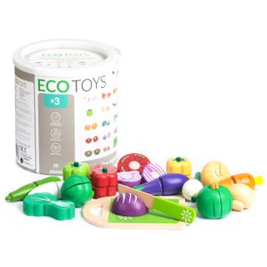 EcoToys drveno povrće za rezanje 20 komada