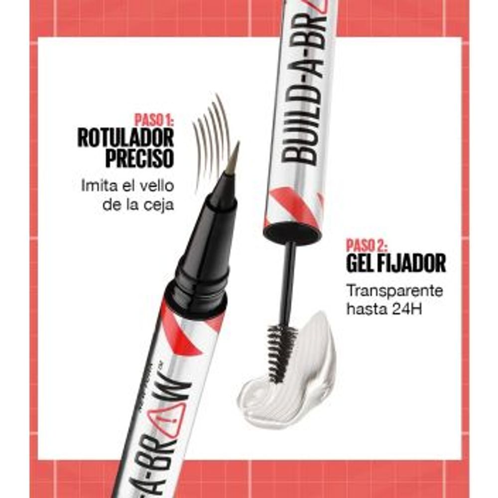 Maybelline New York Build-A-Brow 2 u 1 Olovka za obrve i gel za fiksiranje 260 Deep Brown slika 3