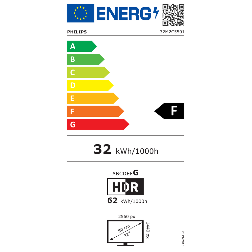 Philips VA 31,5" 32M2C5501, QHD, 2xHDMI, DP, 180Hz 32M2C5501/00 slika 2