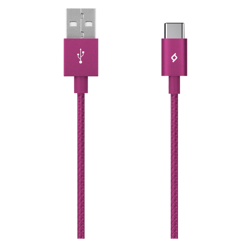 Kabel - USB-C to USB (1,20m) - Pink - Alumi Cable slika 1