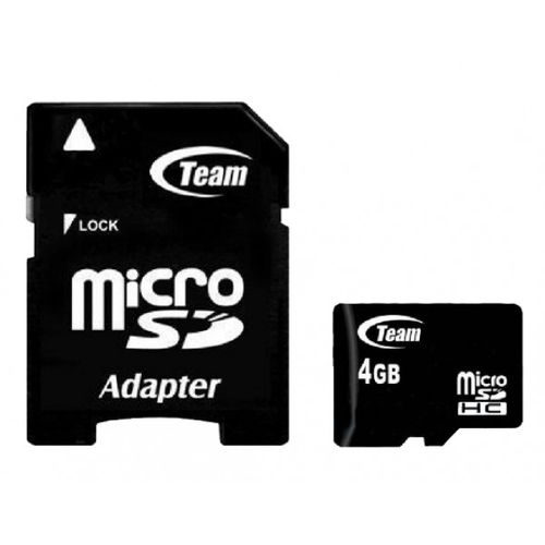TeamGroup MICRO SDHC 4GB CLASS 10+SD Adapter TUSDH4GCL1003 slika 1