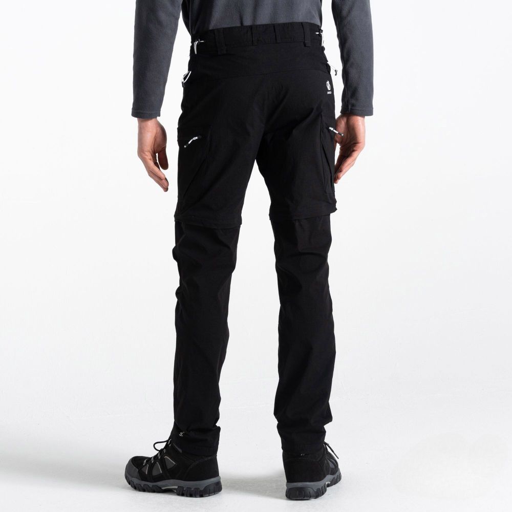Dare2B Muške hlače Tuned In II Zip Off R, Black slika 4