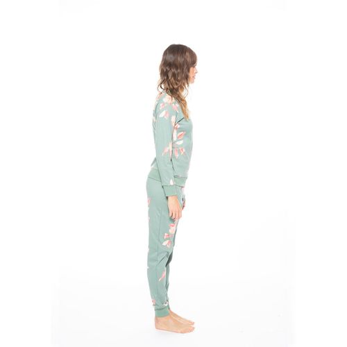 Ženska pamučna pidžama s cvjetnim printom slika 10
