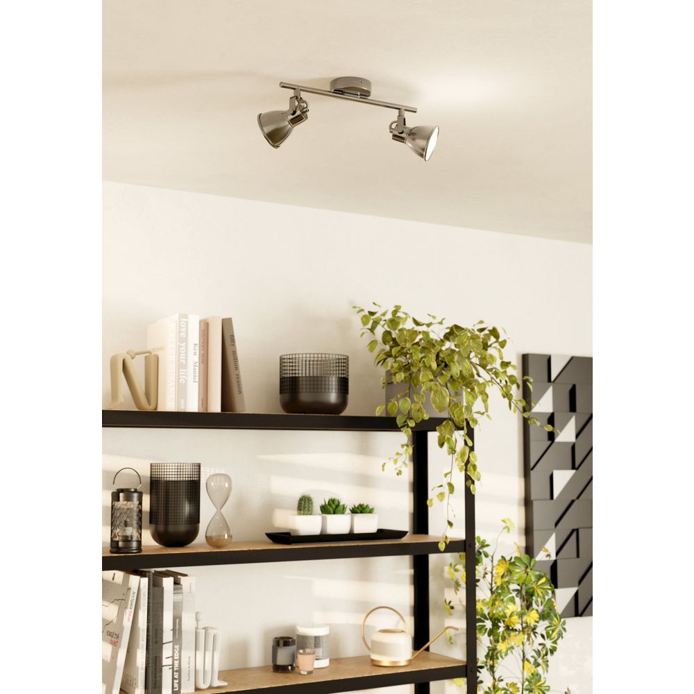Eglo Seras reflektor/2, led, gu10, 2x3,3w, 2x240lm, nikl/antik  slika 6
