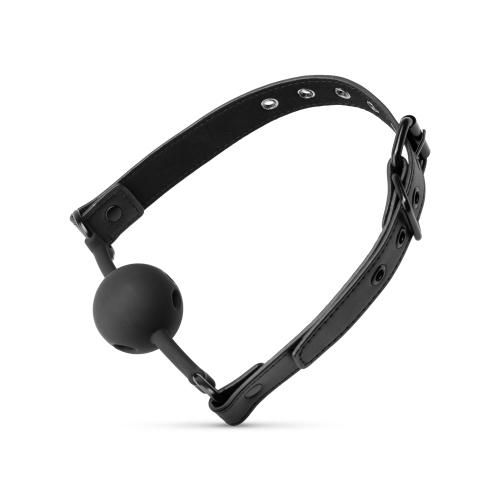 Breathable Silicone Ball Gag - Black slika 5