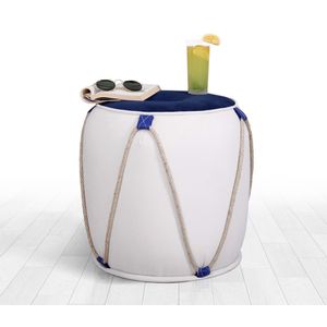 Fora v2 - Blue, White Blue
White Pouffe