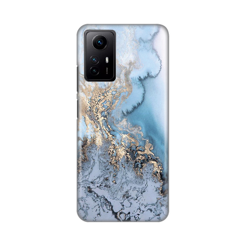 Torbica Silikonska Print za Xiaomi Redmi Note 12S (EU) Blue Gold Marble slika 1