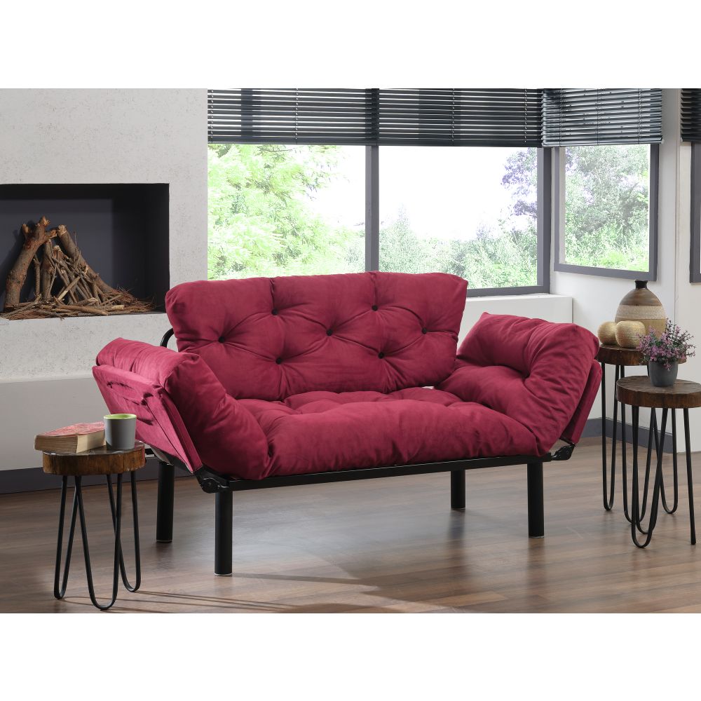 Nitta - Maroon Maroon 2-Sjedišni Sofa-Krevet slika 2