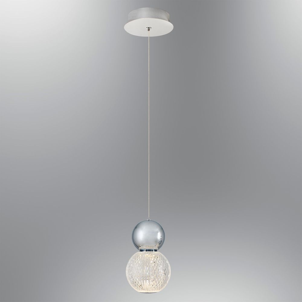 L1399 - Chrome Chrome Chandelier slika 1