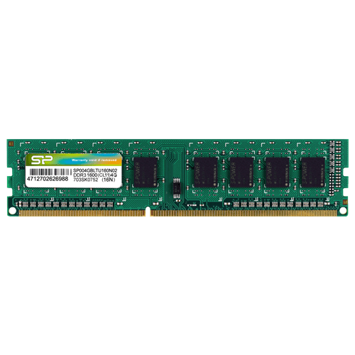 Silicon Power DDR3-1600 CL11 4GB DRAM DDR3 U-DIMM Desktop 4GB (512*8) 8chips, EAN: 4712702626988 slika 1