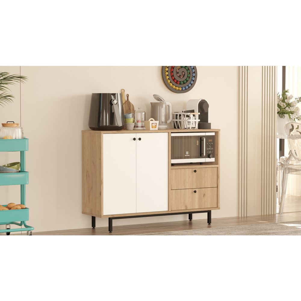 Višenamjenski ormar RE2-SW Oak White slika 3