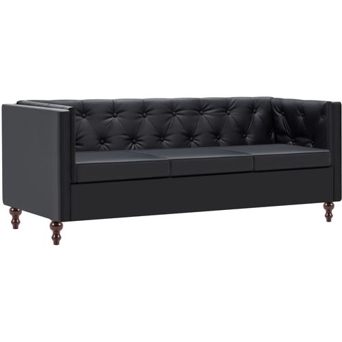 2-dijelni set sofa s presvlakom od umjetne kože crni slika 34