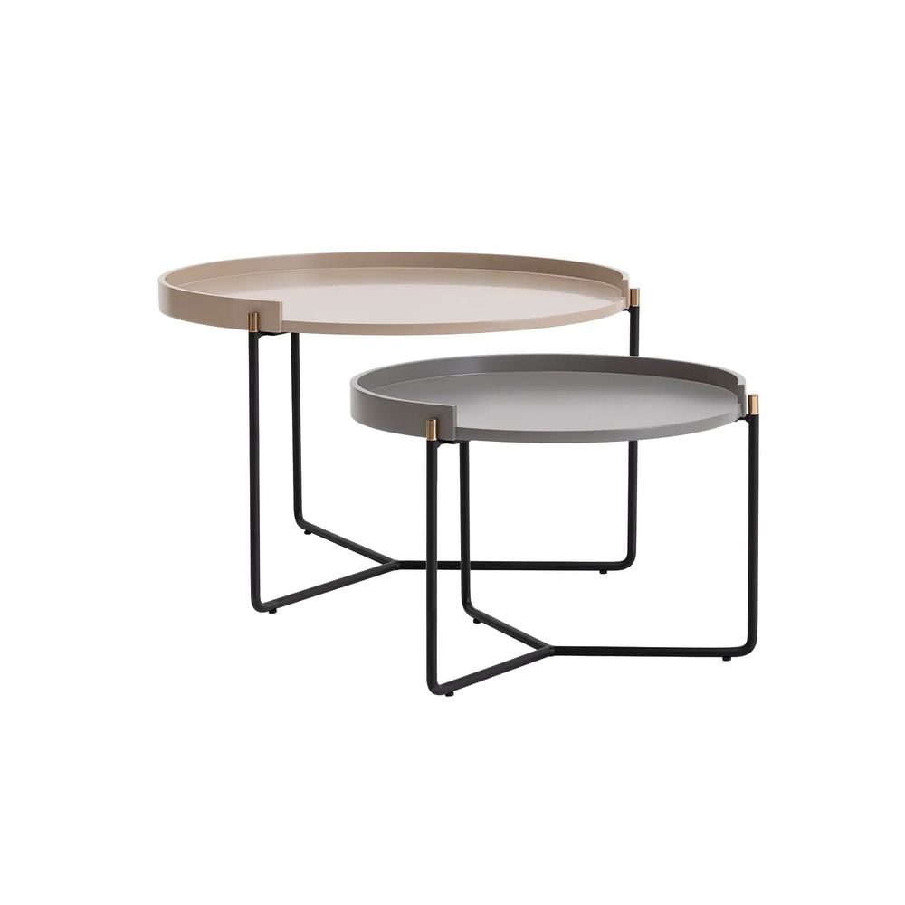Nesting table Mandy - Bež (2 komada) slika 7