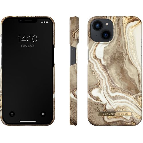 iDeal of Sweden Maskica - iPhone 13 - Golden Sand Marble slika 1