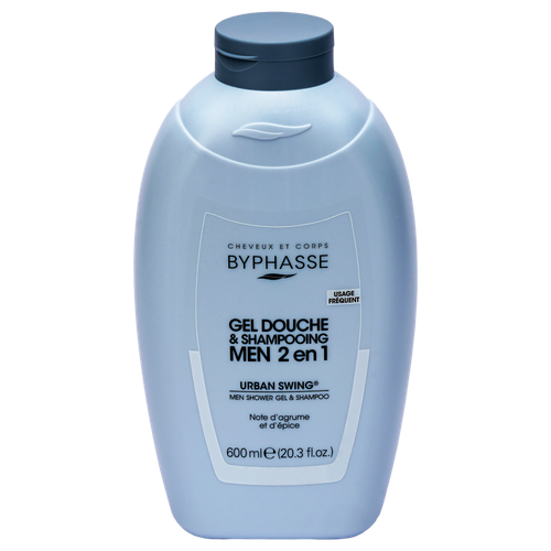 Byphasse Men 2u1 gel za tuširanje Urban Swing, 600 ml slika 1