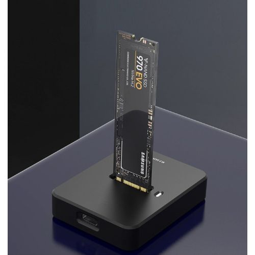 DD-U3M2 Gembird Desktop USB Type-C M.2 SATA &amp; NVME SSD drive docking station, black slika 5