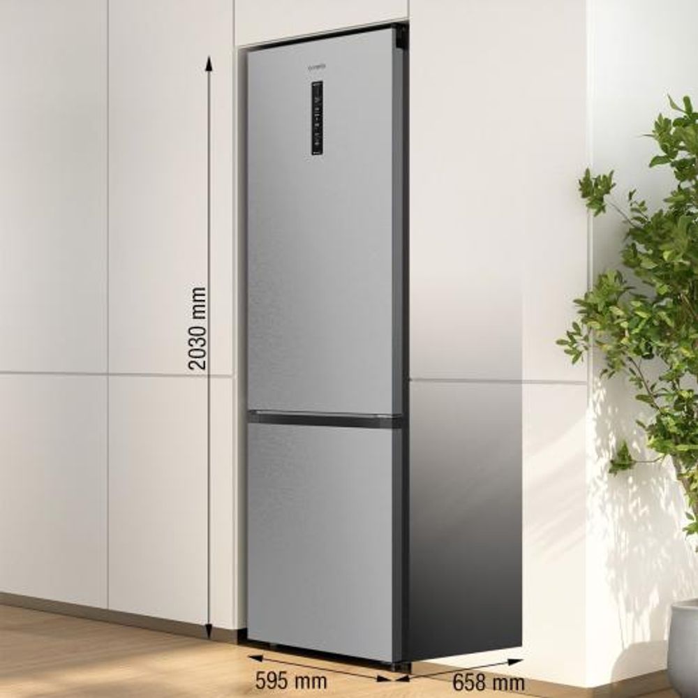 Gorenje Kombinovani frižider NRB620E61X4WFE / 413 l slika 2