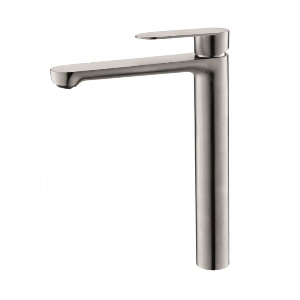 Inter Ceramic visoka slavina za umivaonik marsiliya ss304 mat srebrna slika 1