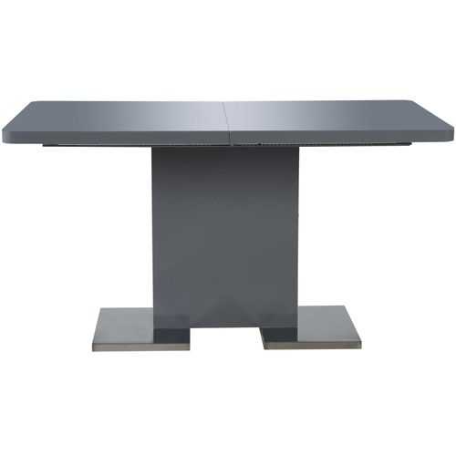 Produživi stol visokog sjaja sivi 180 x 90 x 76 cm MDF slika 16