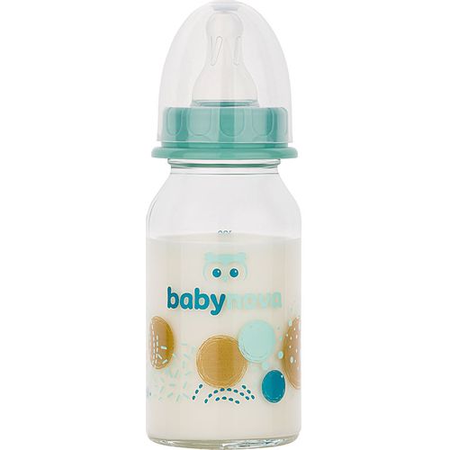 BABY NOVA Staklena flašica za bebu 0m+ 125ml, Mint slika 1
