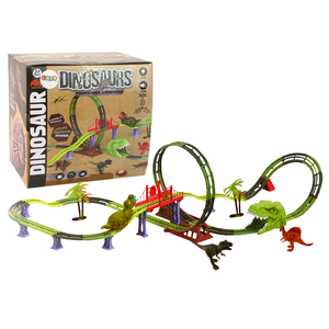 Staza za autiće Dinosaur Railway sa zvučnim i svjetlosnim efektima