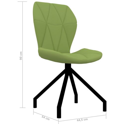Blagovaonske stolice od umjetne kože 4 kom zelene slika 36