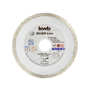 KWB dijamant ploča 115x22 mm glatka za keramiku, pločice i mramor, aggreso-flex, white line