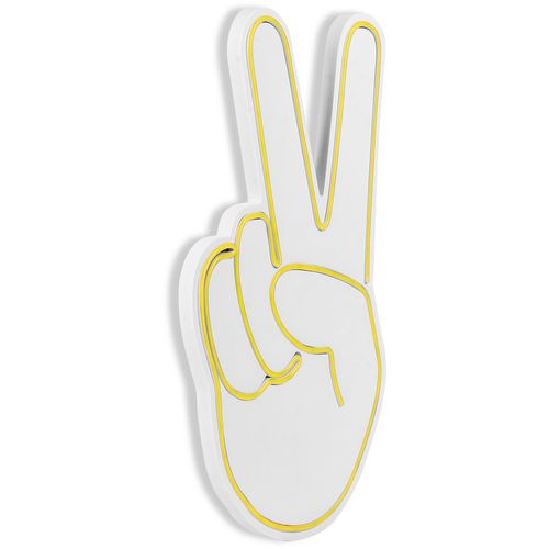 Wallity Ukrasna plastična LED rasvjeta, Victory Sign - Yellow slika 7