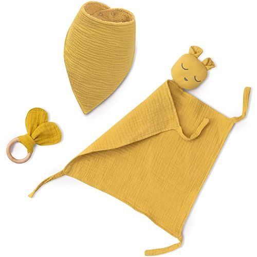 InterBaby Set za bebe Muslin Ocher Yellow slika 2