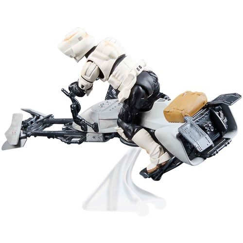 Star Wars the Mandalorian Speeder Bike Scout Trooper & Grogu figure 9cm slika 3