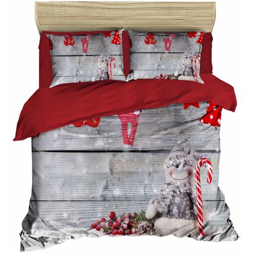 415 Red
White
Grey Double Quilt Cover Set slika 1