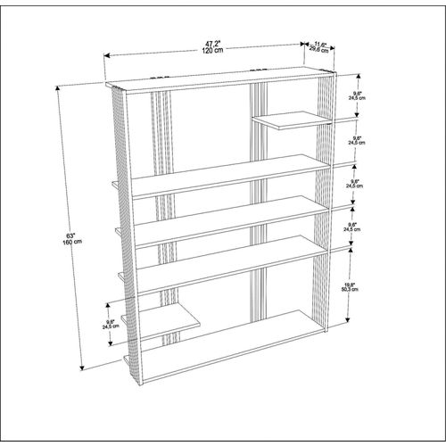 Jenny - White, Black White
Black Bookshelf slika 6