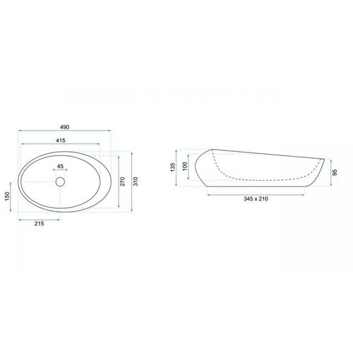 REA Umivaonik ROXY B STONE NATURE slika 11