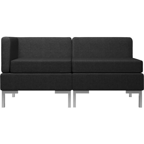 2-dijelni set sofa od tkanine crni slika 16