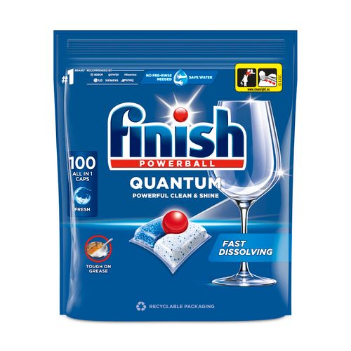 Finish Quantum kapsule za strojno pranje posuđa 100 komada slika 1