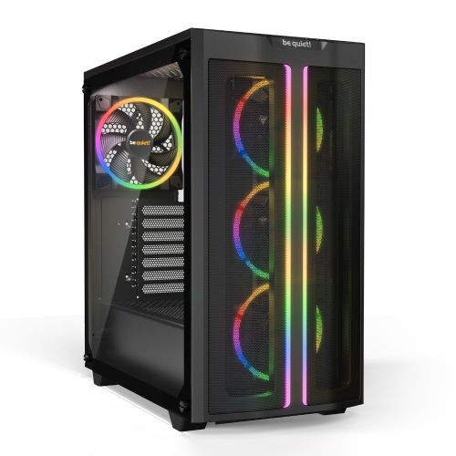 be quiet! BGW43 PURE BASE 500 FX Black, MB compatibility: ATX / M-ATX / Mini-ITX, ARGB lighting at the fans, the front and inside the case, ARGB-PWM-Hub, Four pre-installed be quiet! Lite Wings PWM fans, Ready for water cooling radiators up to 360mm slika 4