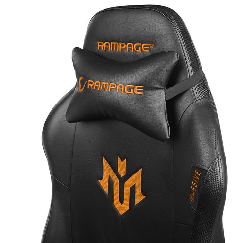 RAMPAGE GAMING STOLICA KL-R45 MASSIVE NARANDZASTO/CRNA , 39906 slika 7