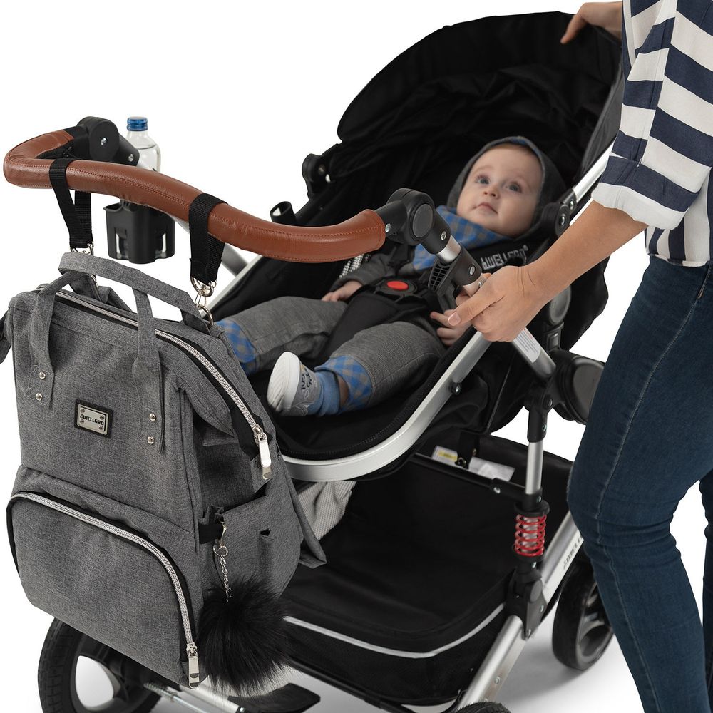 Torba za pelene Anne Bebek - Siva slika 5