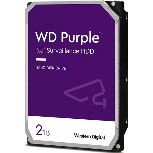 Tvrdi disk WD Purple 3.5'', 2TB, 256MB, 5400 RPM, SATA 6Gb/s, WD23PURZ slika 1