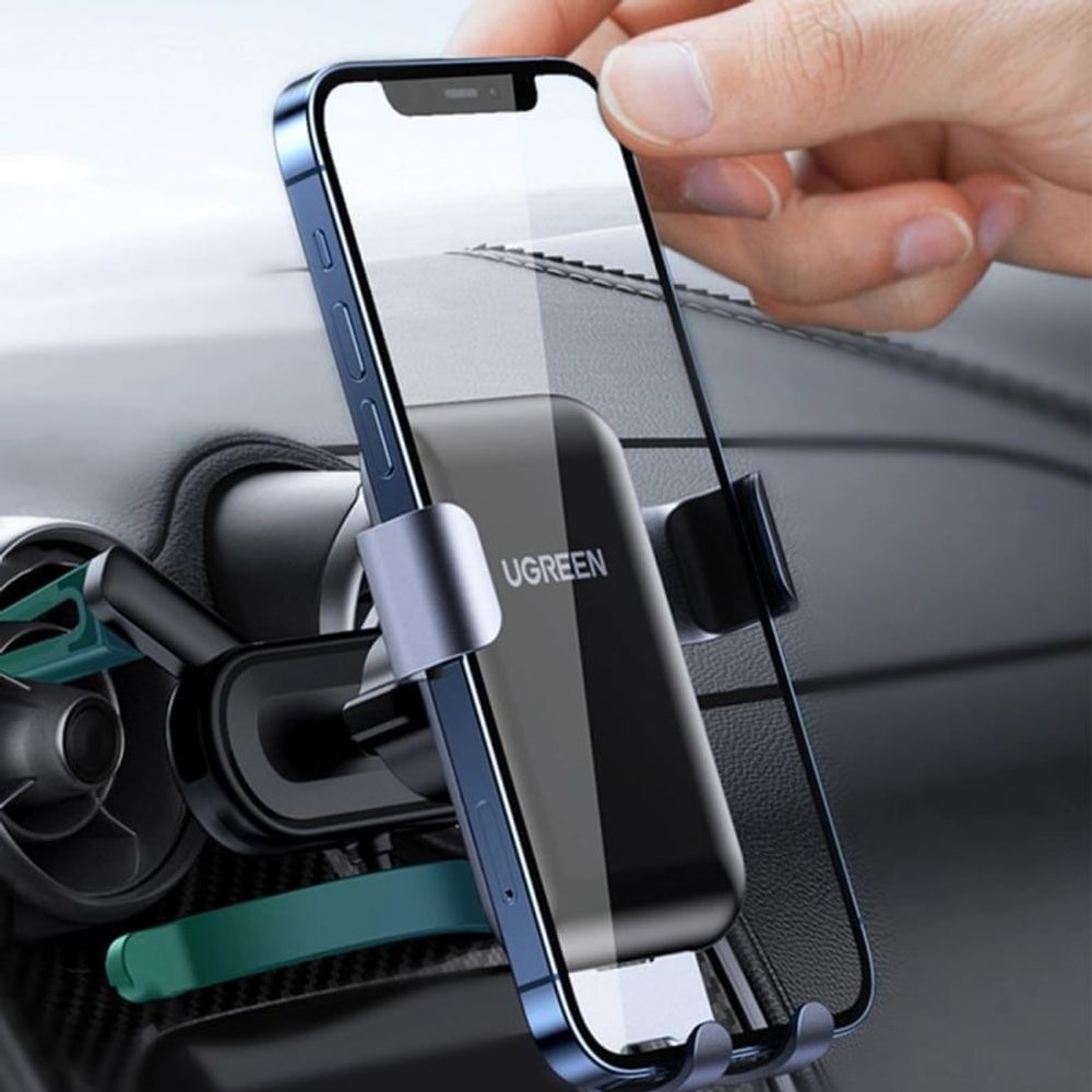 Ugreen - Držač za automobil (30401) - Gravitacijska ručka za ventilacijski otvor - siva slika 9