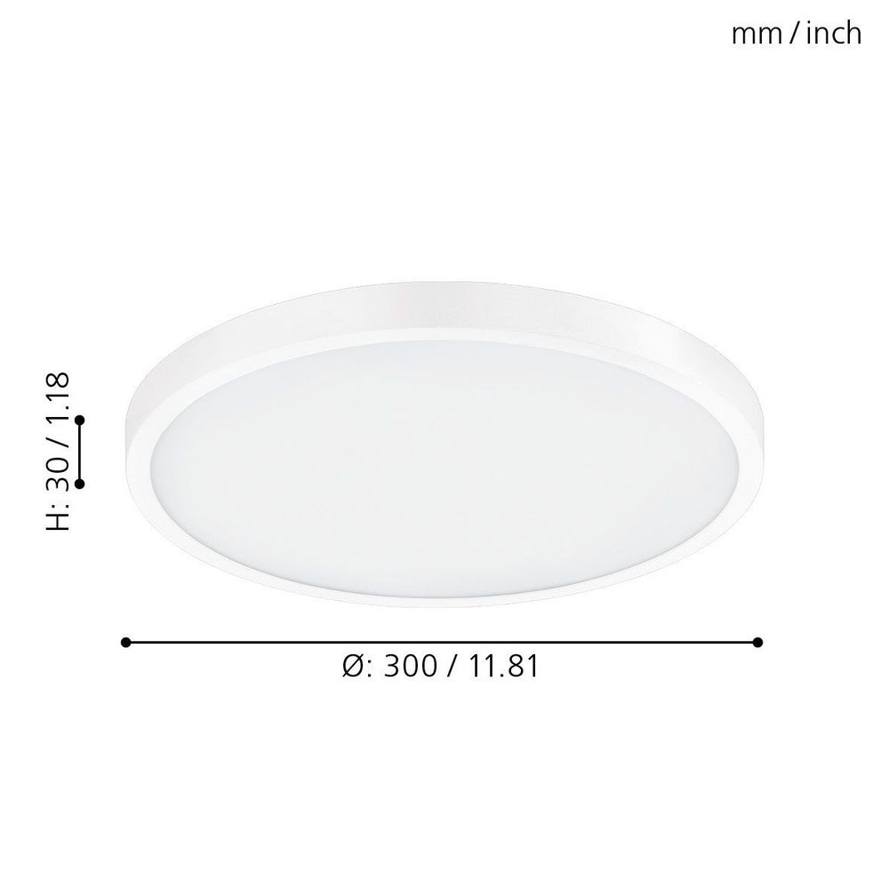 Eglo Fueva-a nadgradna led, 20w, prom 300, sa daljinskim dimabilna, bijela  slika 4