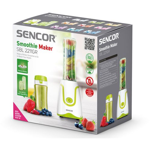 Sencor SBL 2211GR Blender, 500 W, Zeleno-beli slika 7